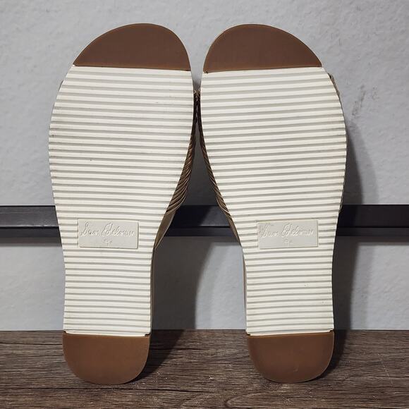 Sam Edelman Adriel Knotted Platform Slides Sandals Shoes Size 9.5 Gold - Picture 6 of 9